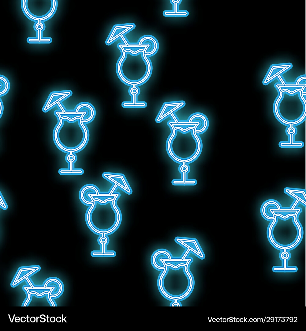 Seamless pattern texture abstract neon vector image