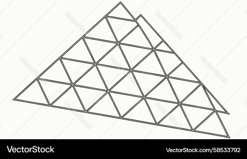 Triangular Mesh Grid Pattern Vector Image