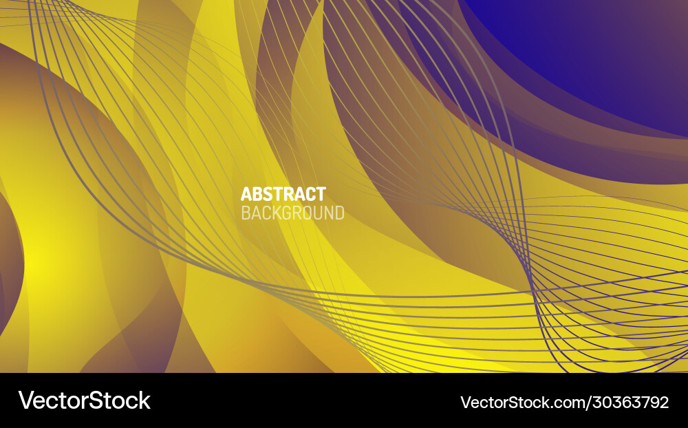 Wave pattern fluid gradients abstract lines vector image
