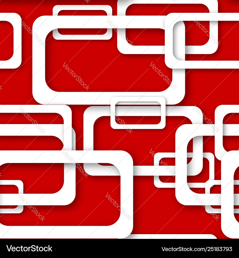 Abstract seamless pattern rectangle frames vector image