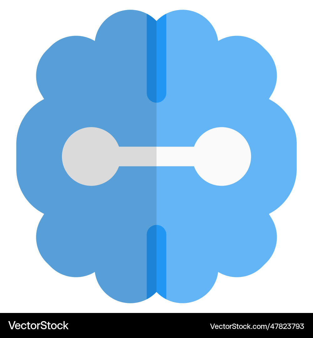 Artificial intelligence machine with deep learning Vector Image