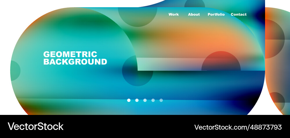 Circle round elements and lines geometric Vector Image