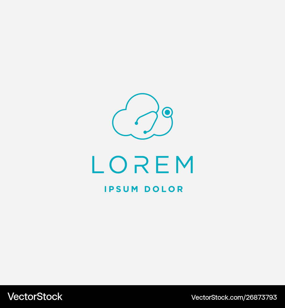 Cloud medizinisches Logo Design Zeichen Cloud medizinisches Logo Design Zeichen vektorbild