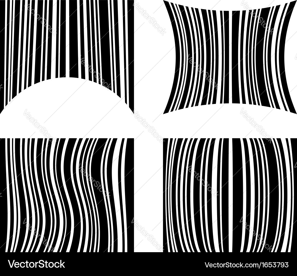 Graphical bar code vector image