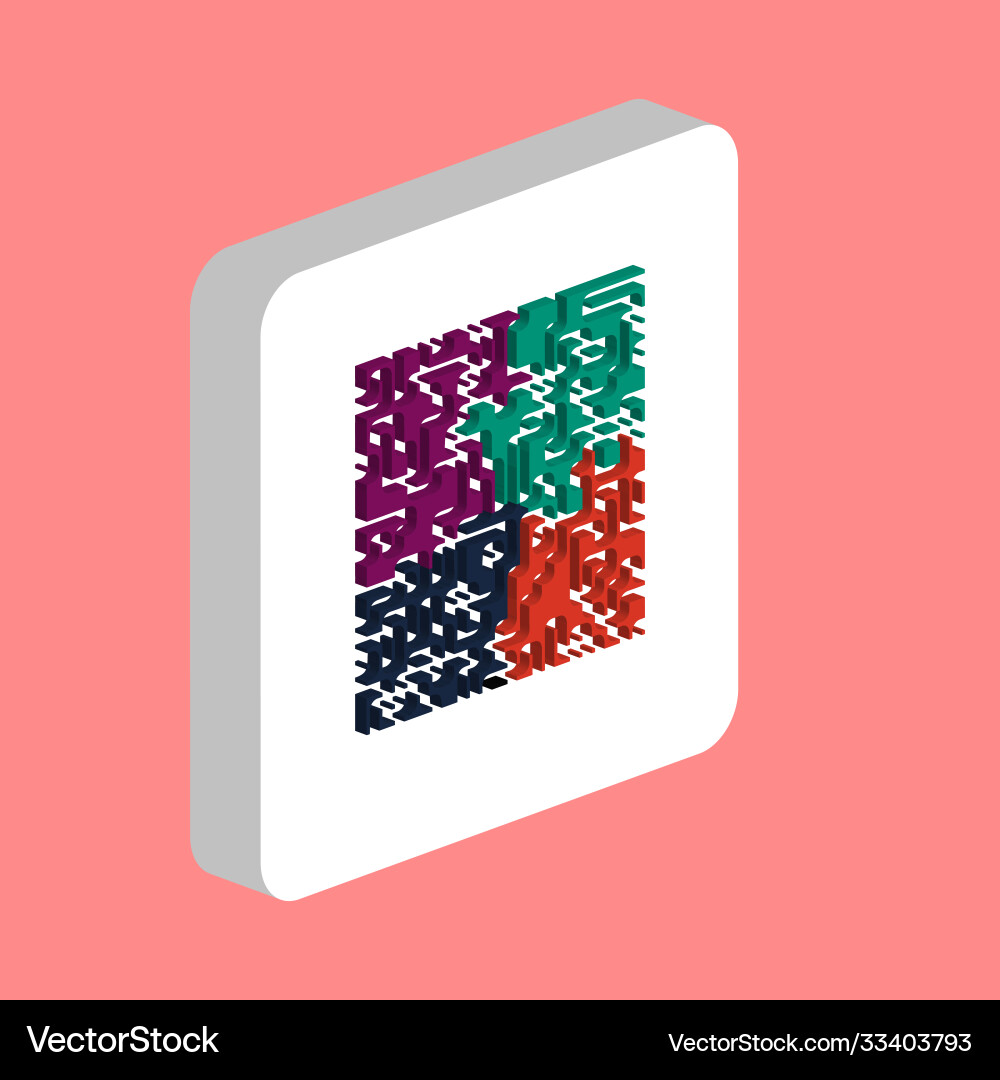 Labyrinth maze simple icon symbol design template vector image