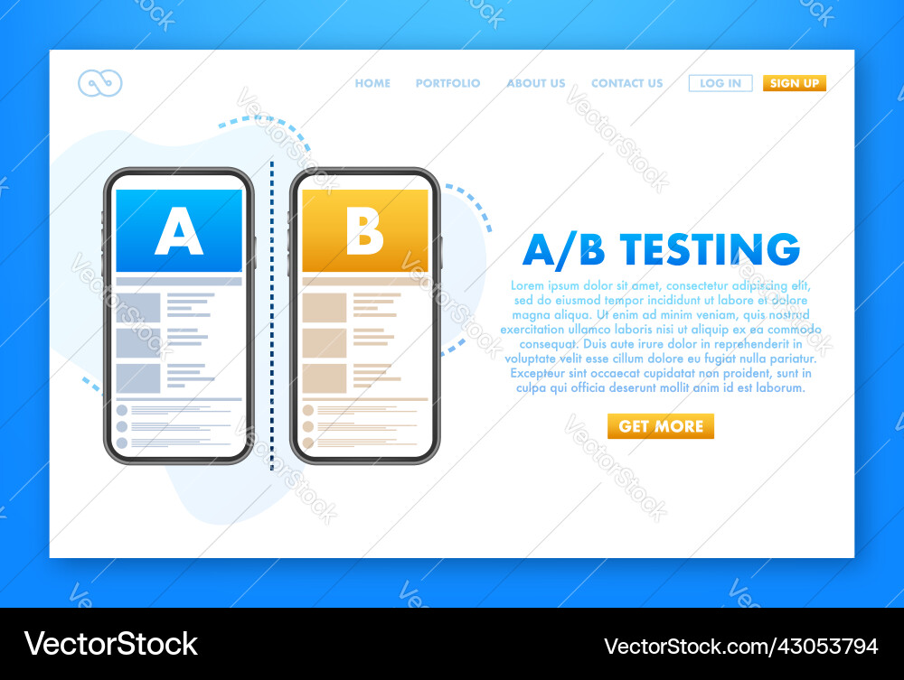 Ab Test Split Test Fehler beheben Benutzer-Feedback Ab Test Split Test Fehler beheben Benutzer-Feedback vektorbild