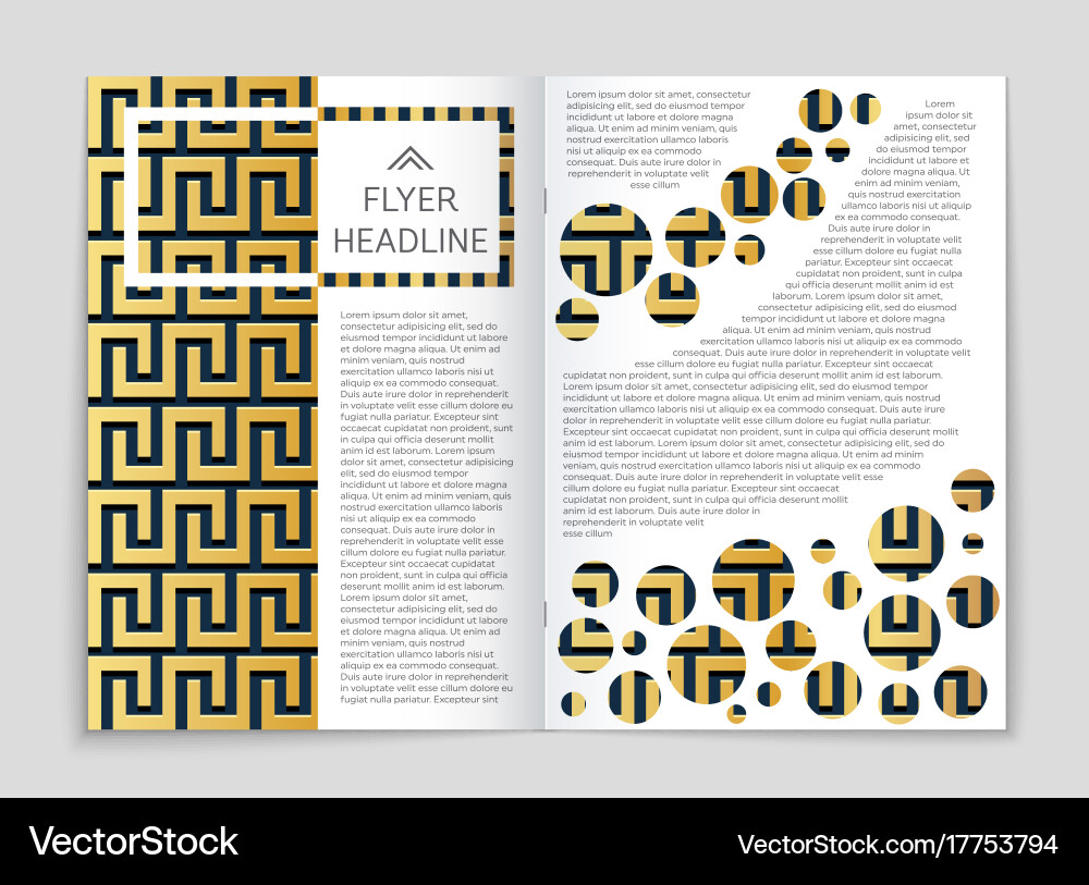 Abstract layout background set for art Vector Image