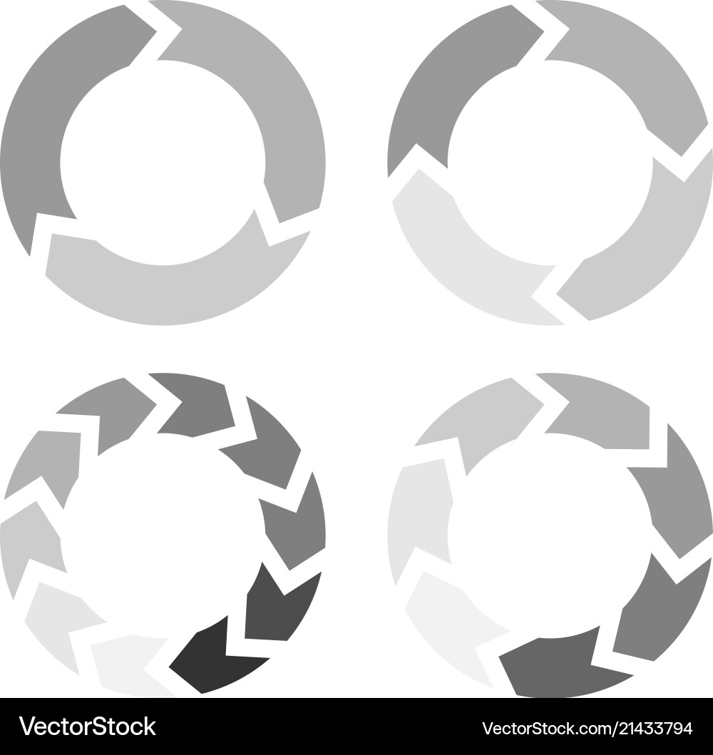 Circular Arrow Flow Loader vector image
