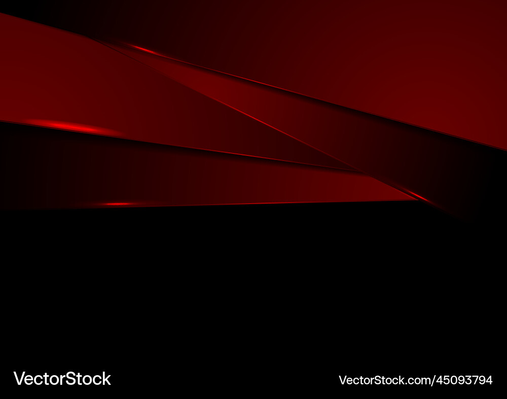 Dynamic Red Tech Abstract Background vector image