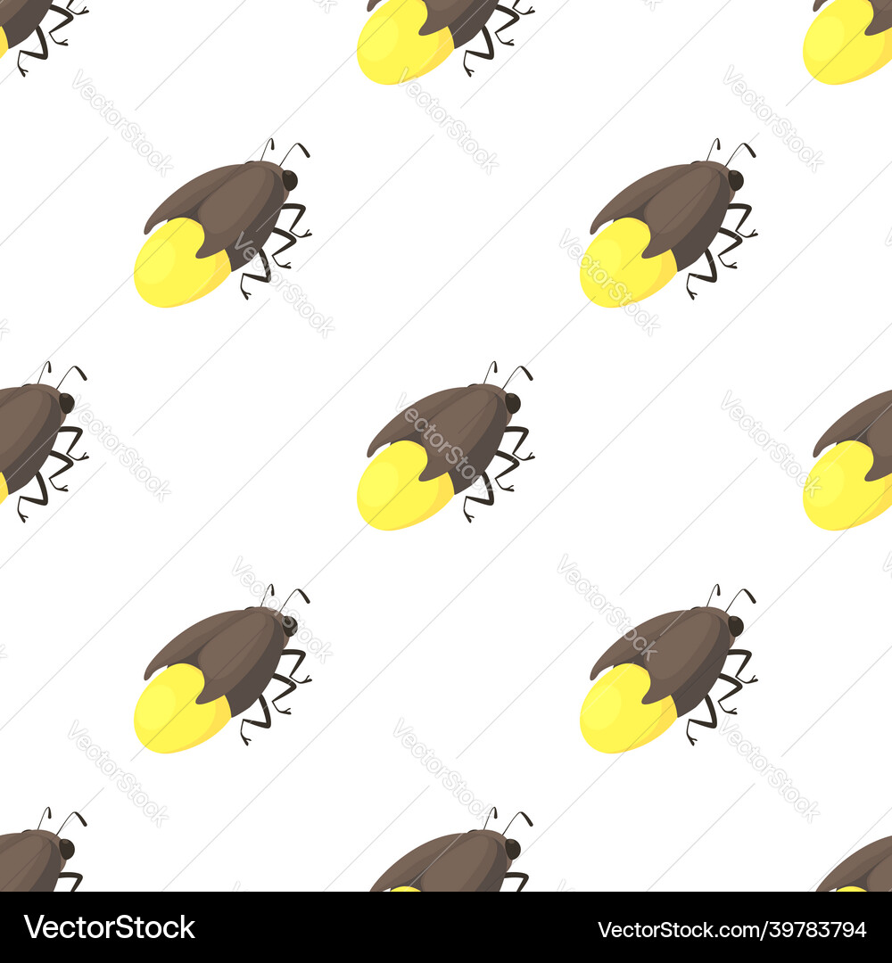 Firefly bug pattern seamless Firefly bug pattern seamless vector image