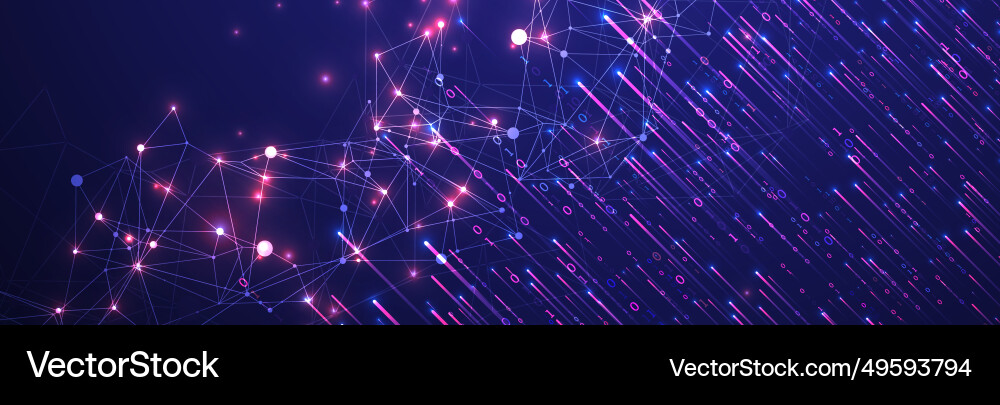 Technology background big data concept binary Technology background big data concept binary vector image