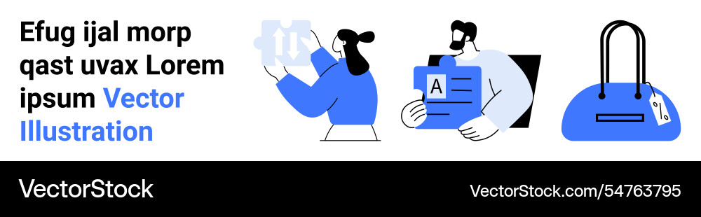 Characters analyzing documents and testing vials Characters analyzing documents and testing vials Vector Image