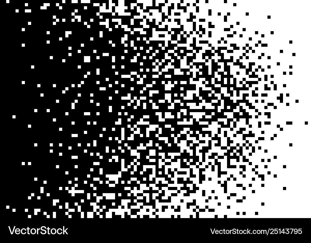 Disintegrating Square vector image