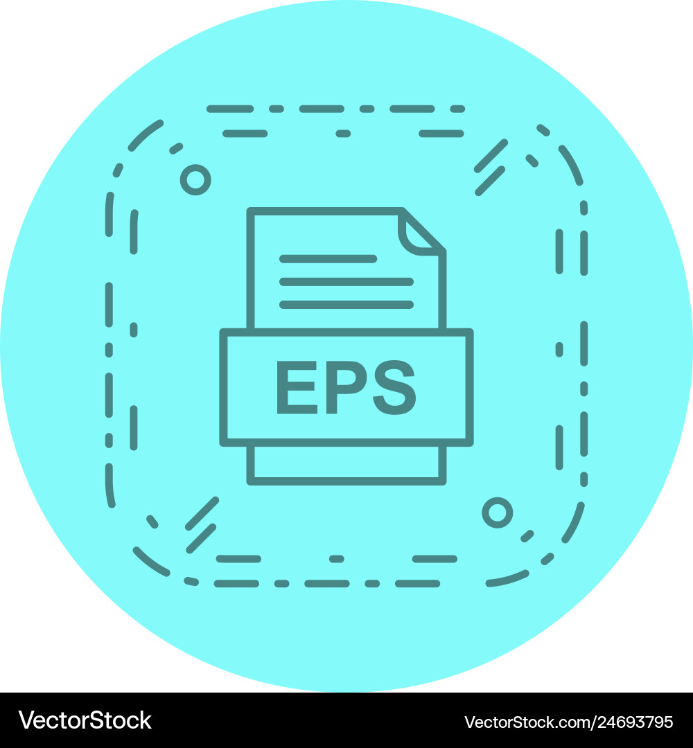 Eps file document icon Vector Image