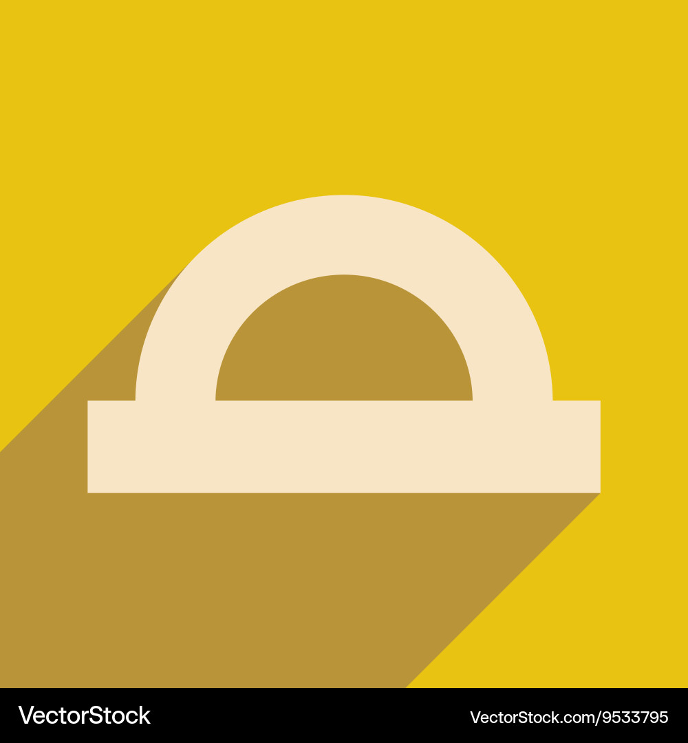 Flat with shadow icon and mobile application vector image