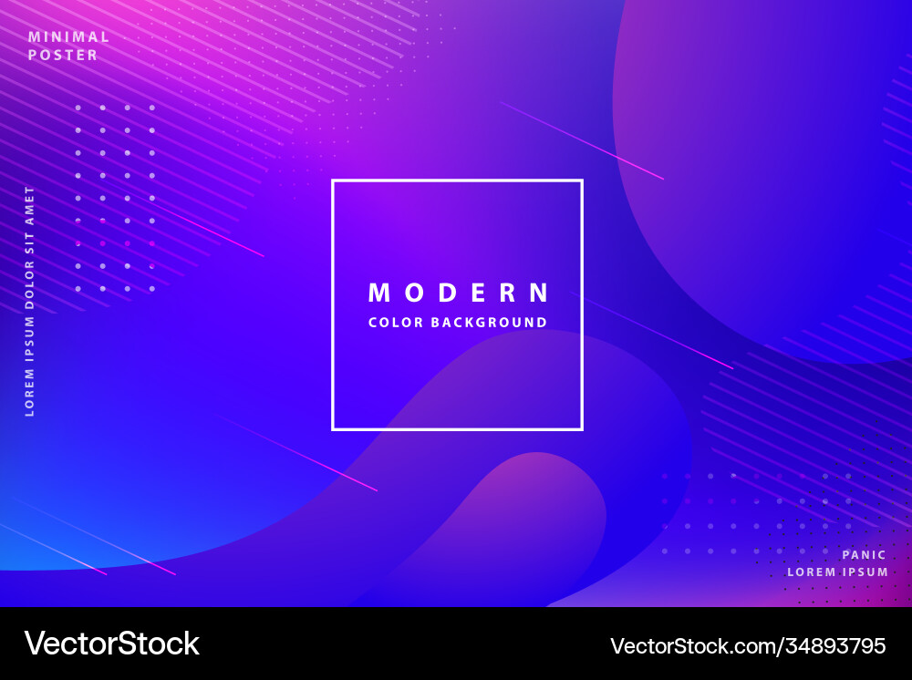 Gradient background modern with colorful style Vector Image