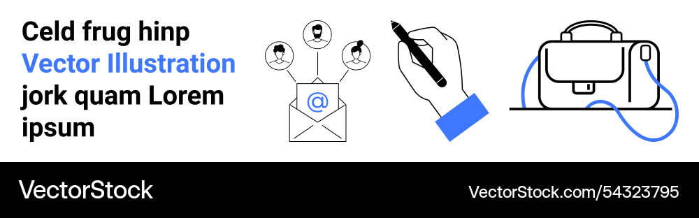 Professional communication and networking concept Professional communication and networking concept Vector Image
