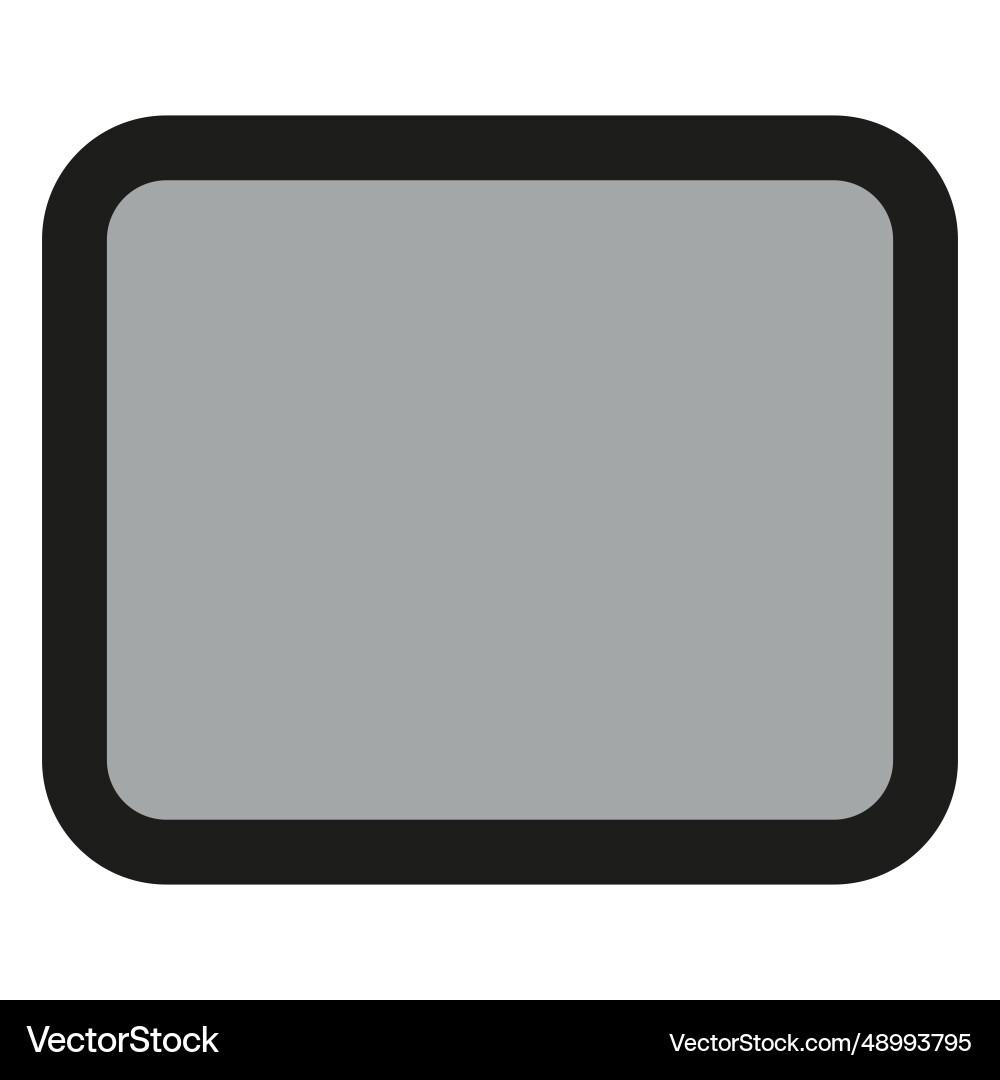 Rounded rectangle tool Rounded rectangle tool vector image