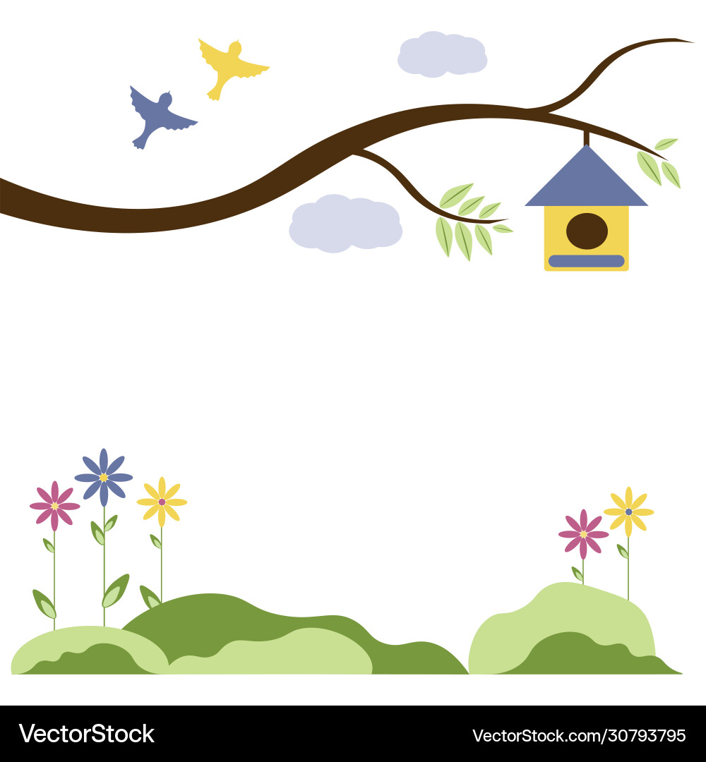 Spring backgrounds with copy space for text Vector Image