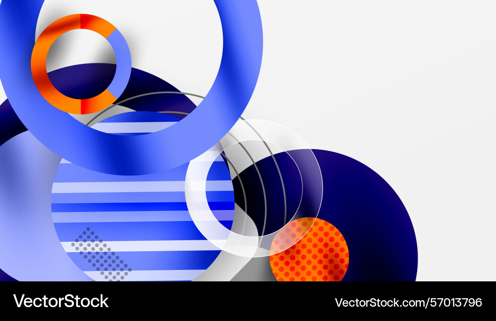 Abstract composition overlapping circles lines Abstract composition overlapping circles lines vector image