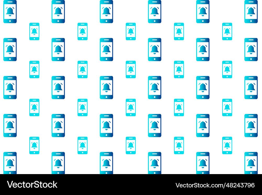 Abstract mobile notification pattern background Abstract mobile notification pattern background vector image