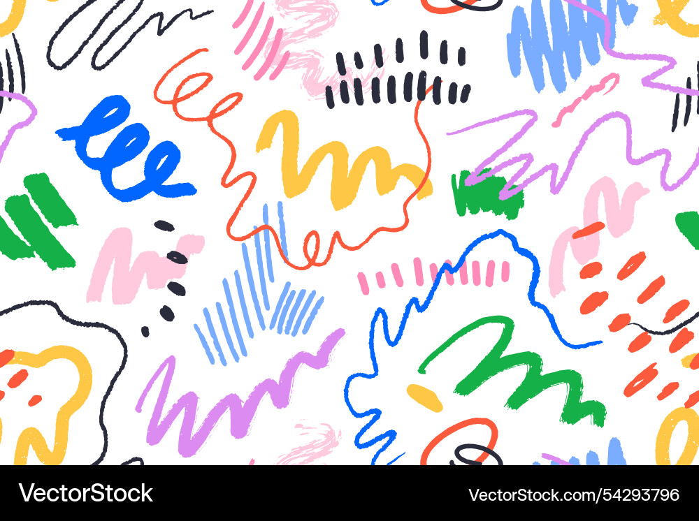 Abstract Scribble Pattern Vector Image
