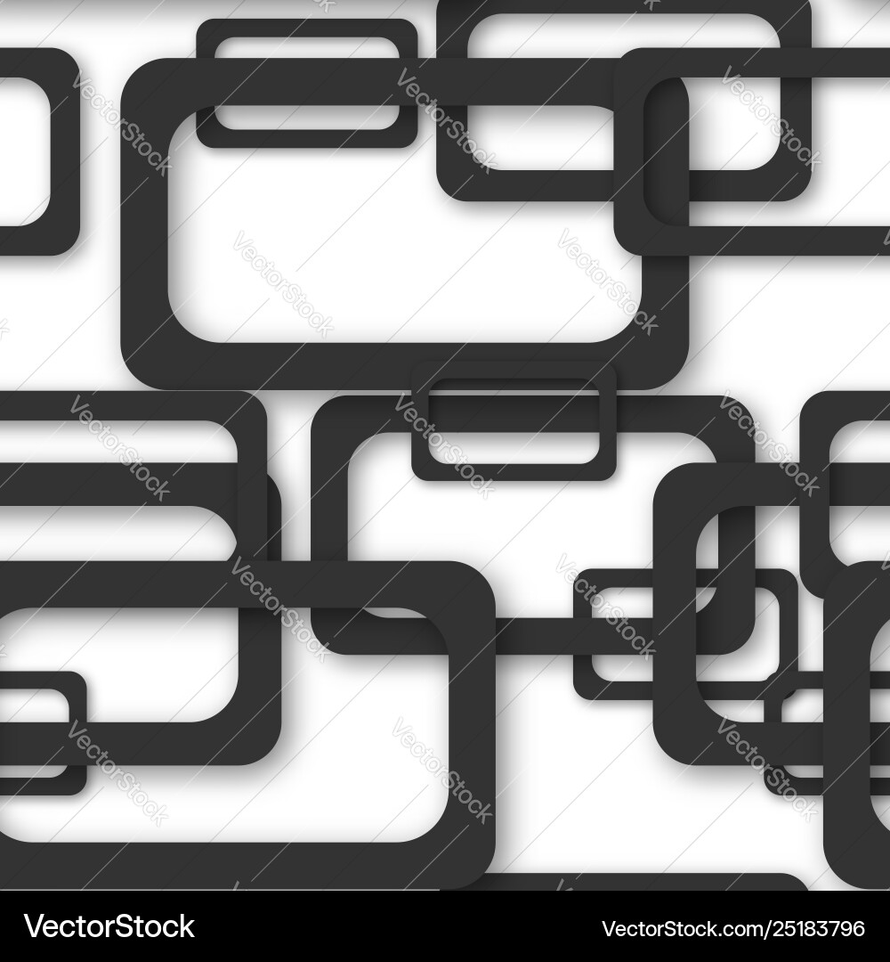 Abstract seamless pattern rectangle frames vector image
