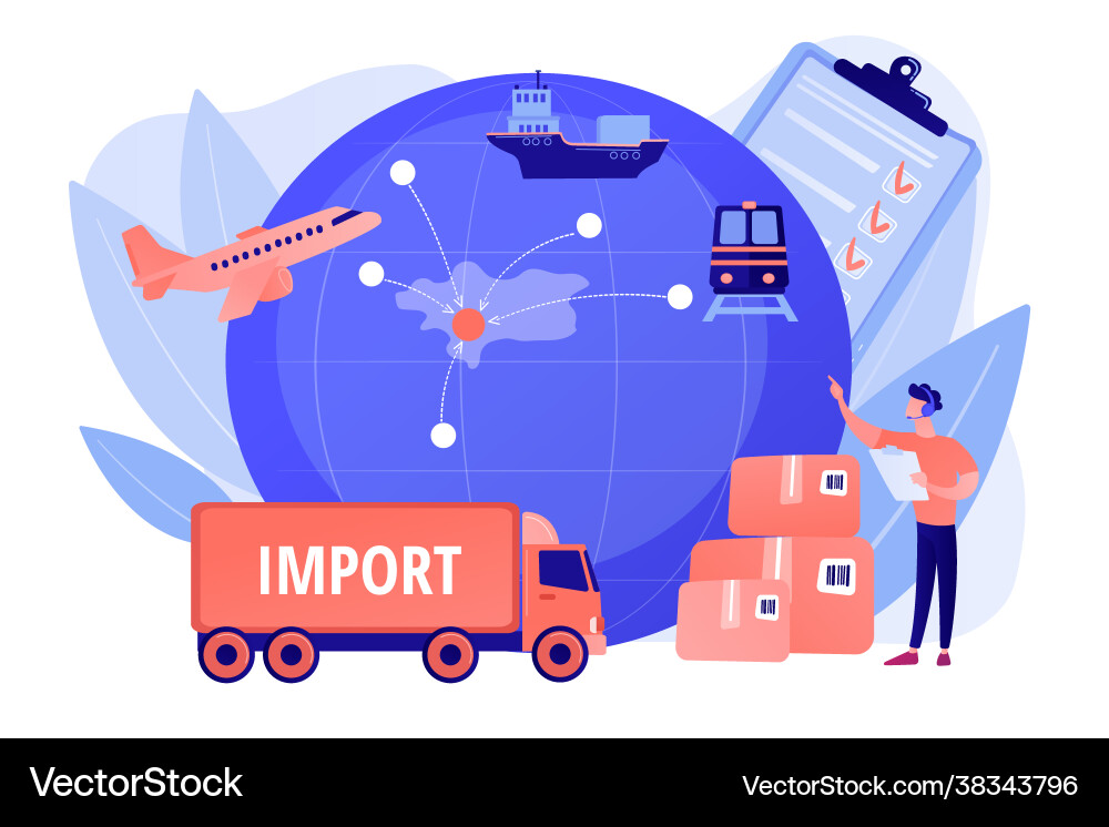 Export control concept Export control concept vector image