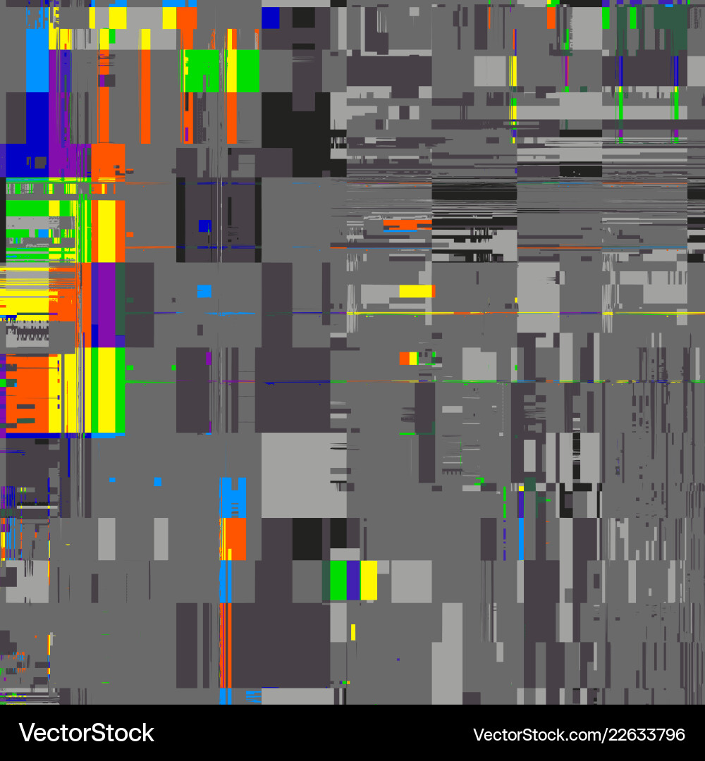 Image with imitation of grunge datamoshing Vector Image