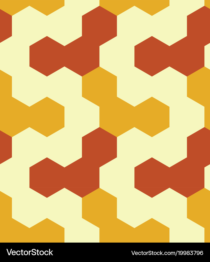 Irregular hexagon seamless pattern Vector Image
