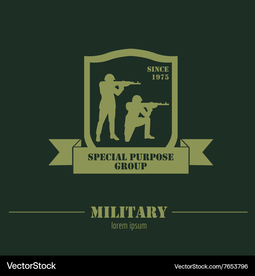 Military Badge & Logo Collection Vector Image