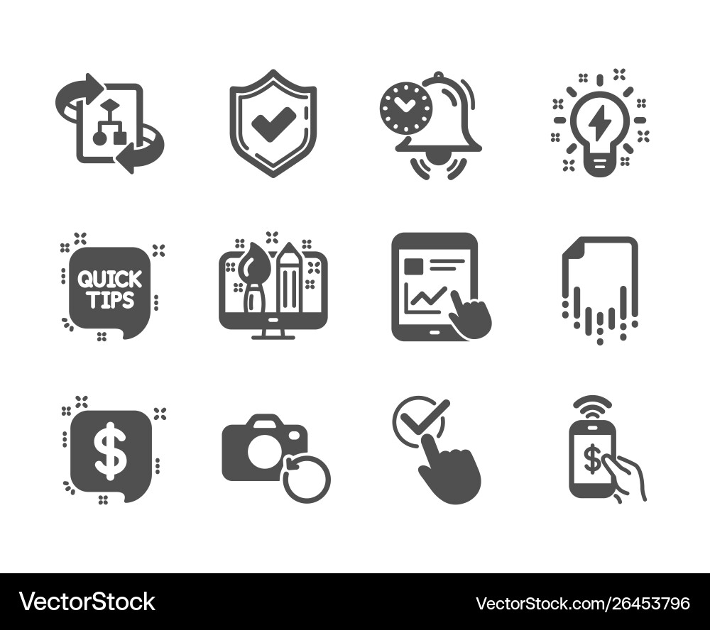 Set education icons such as time management Vector Image