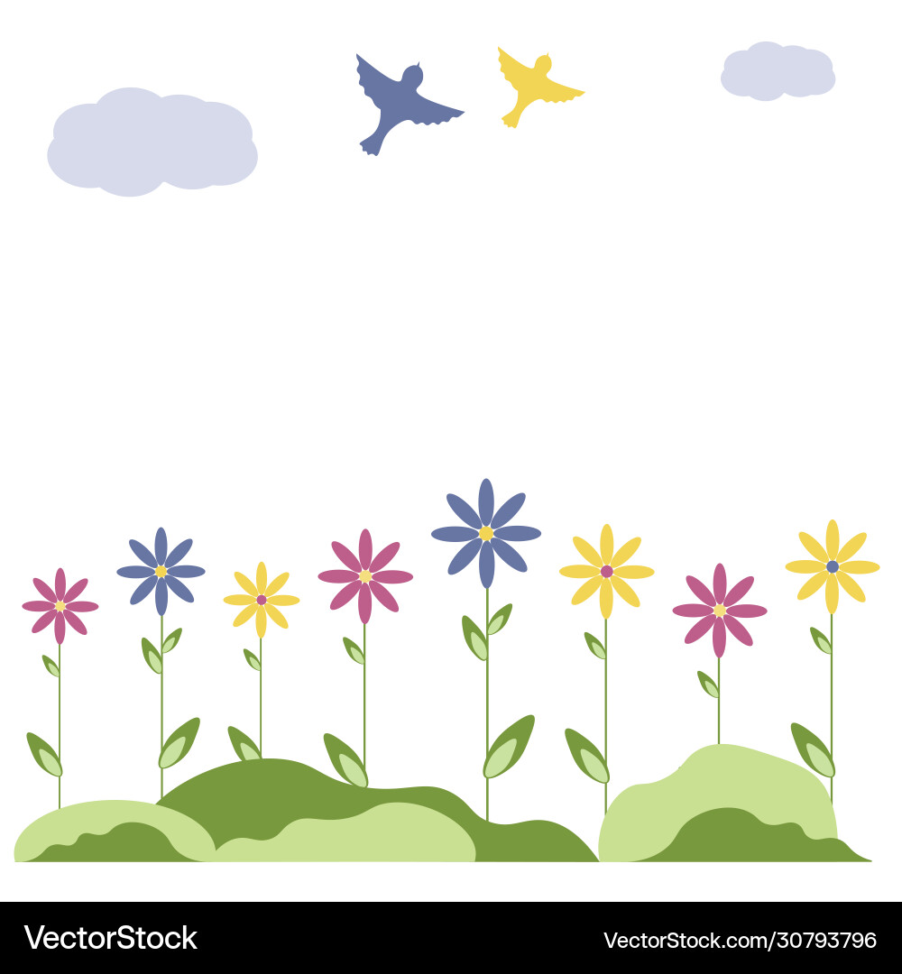 Spring backgrounds with copy space for text Spring backgrounds with copy space for text Vector Image