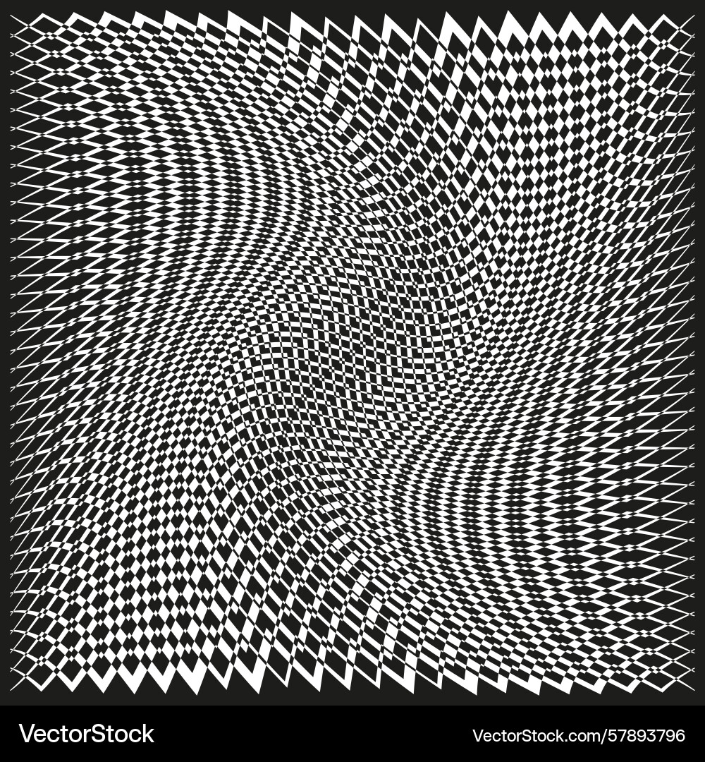 Wavy zigzag pattern distorted line texture curved Wavy zigzag pattern distorted line texture curved vector image