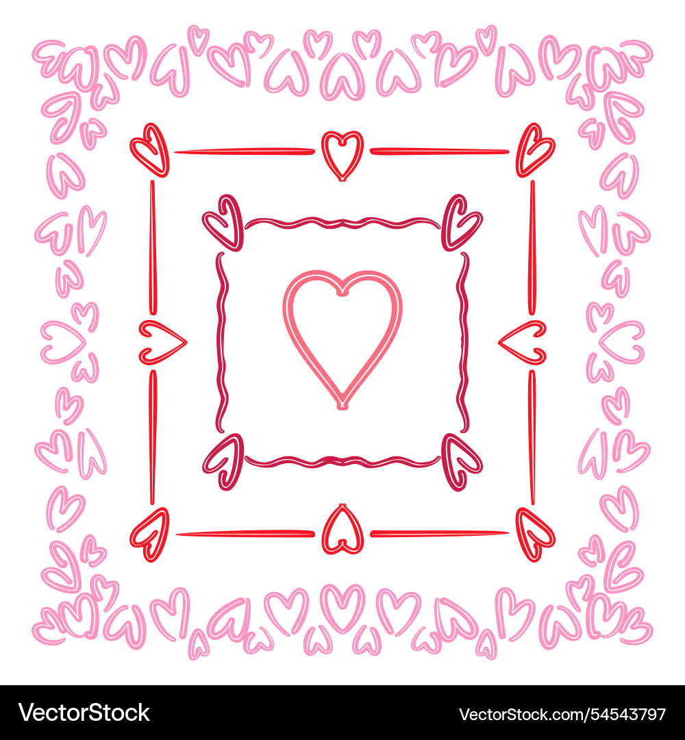 A set of simple design frames A set of simple design frames vector image