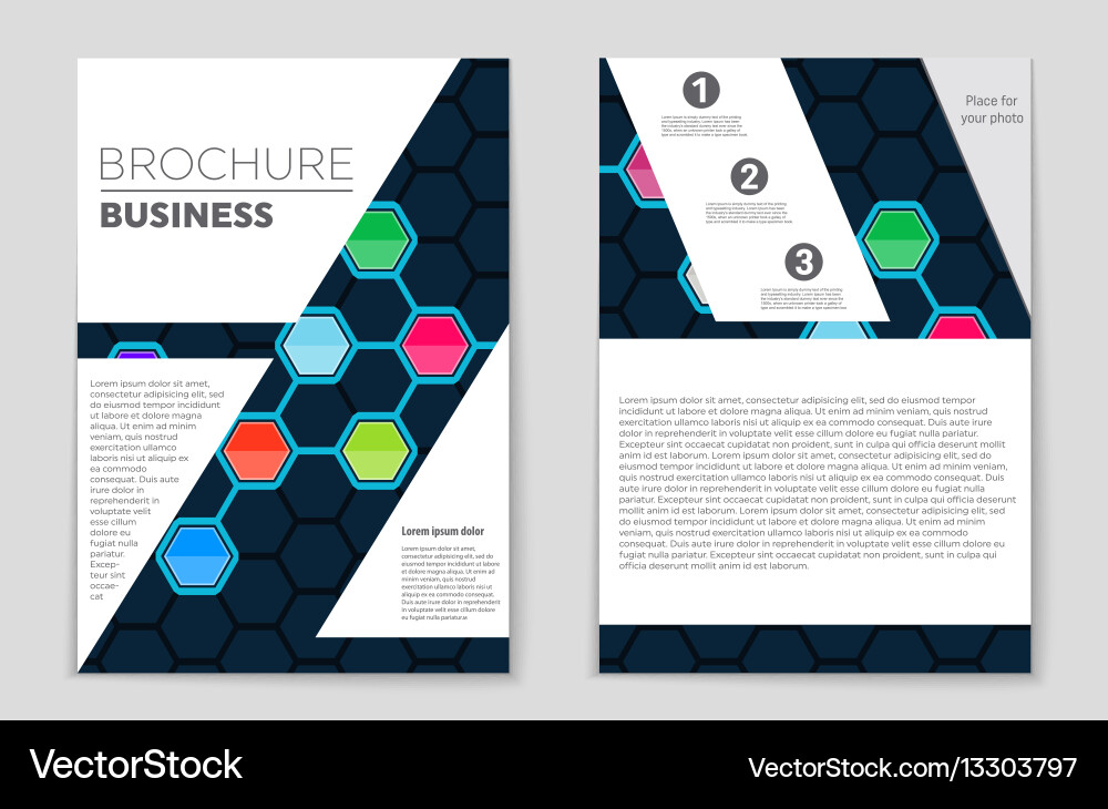 Abstract layout background set for art Vector Image