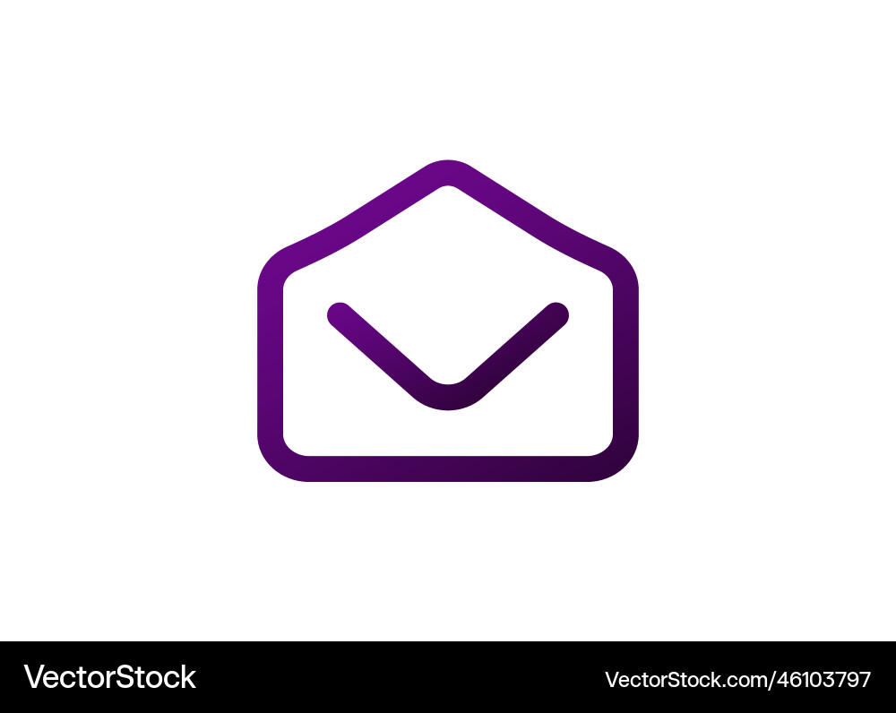 Envelope with checkmark confirmation of sent Vector Image