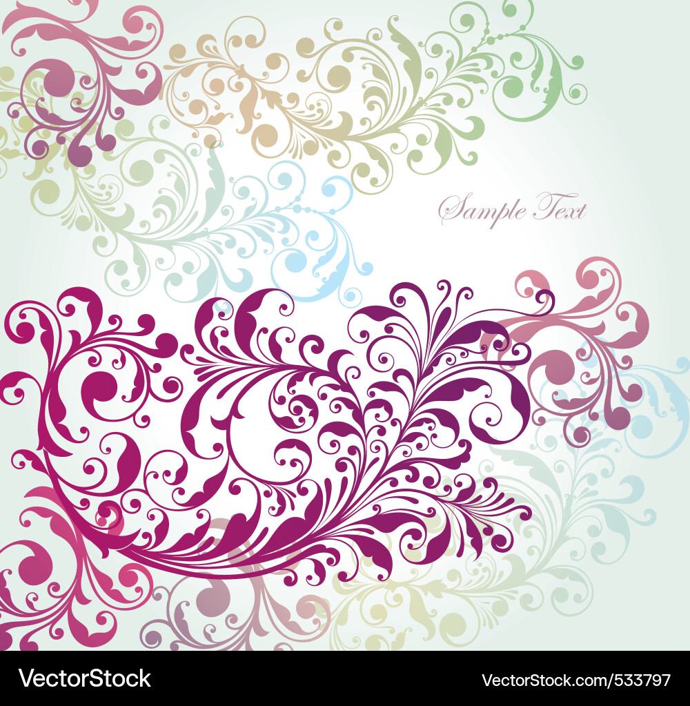 Floral Summer Background vector image