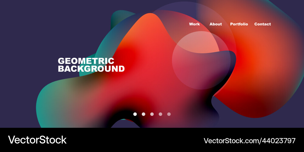 Flowing gradient colors and round elements Flowing gradient colors and round elements Vector Image