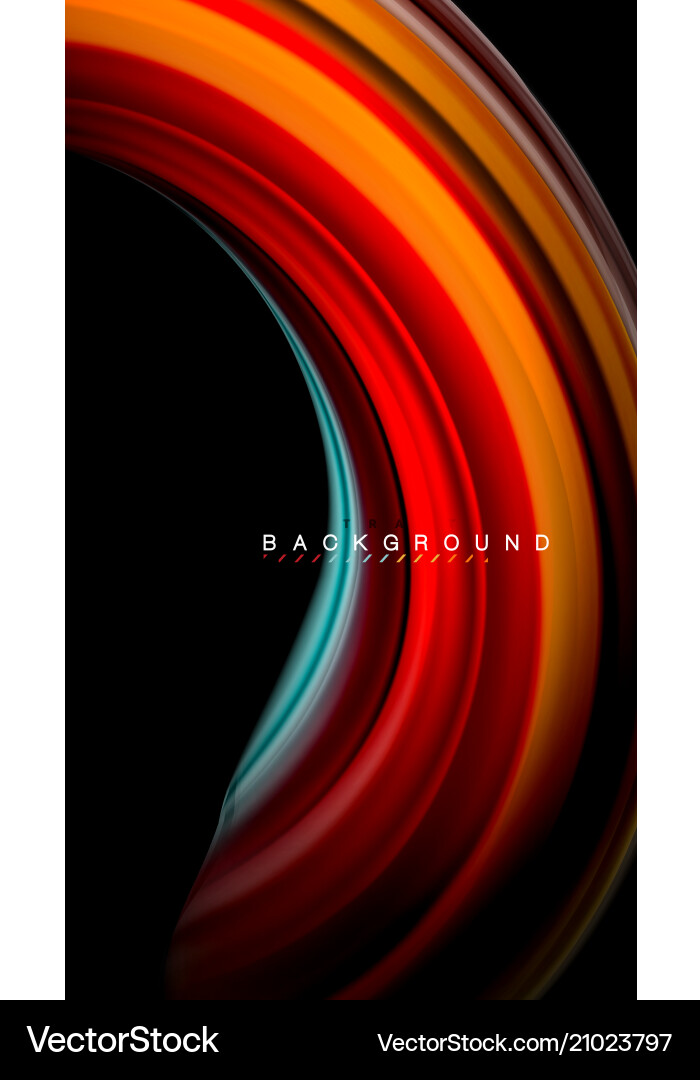 Fluid Color Wave Abstract Vector Image
