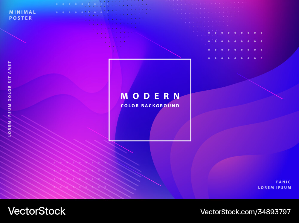 Gradient background modern with colorful style Vector Image