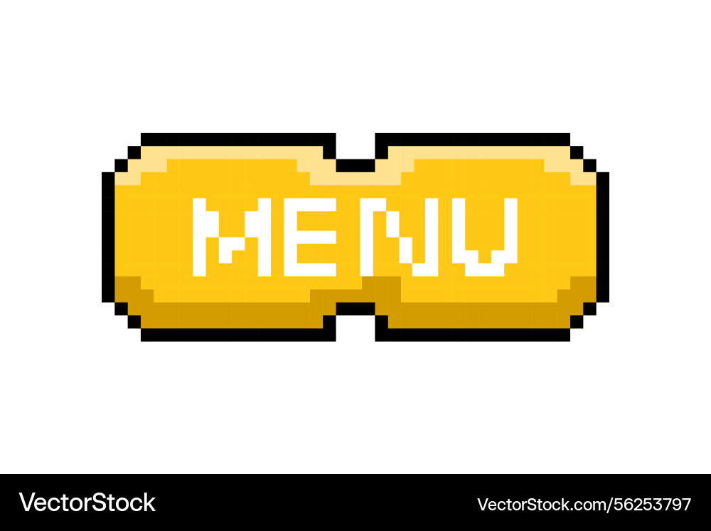 Pixel Spiel ui Element die interaktive Pixel Spiel ui Element die interaktive vektorbild