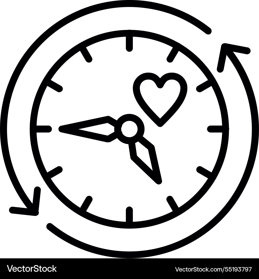 Refresh arrow line icon design Vector Image