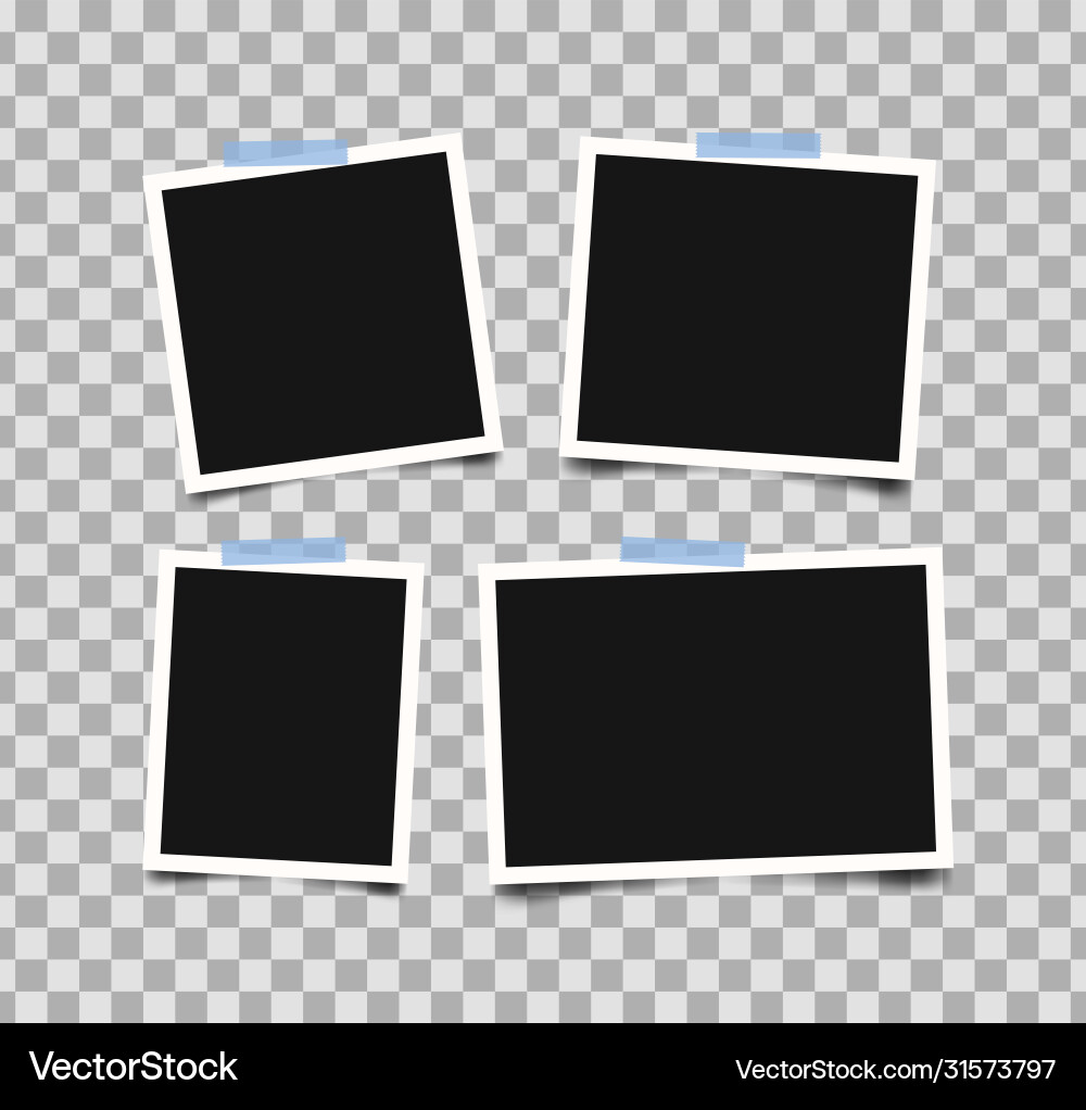 Set empty photo frames Set empty photo frames vector image