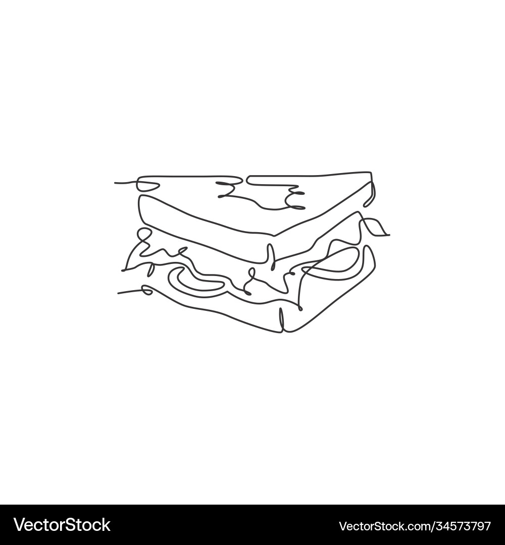 Single continuous line drawing stylized Single continuous line drawing stylized vector image