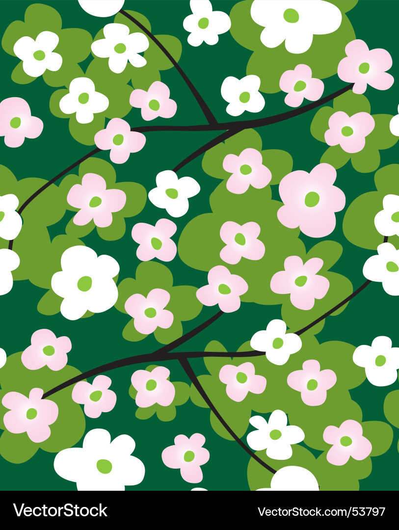 Spring seamless background Vector Image