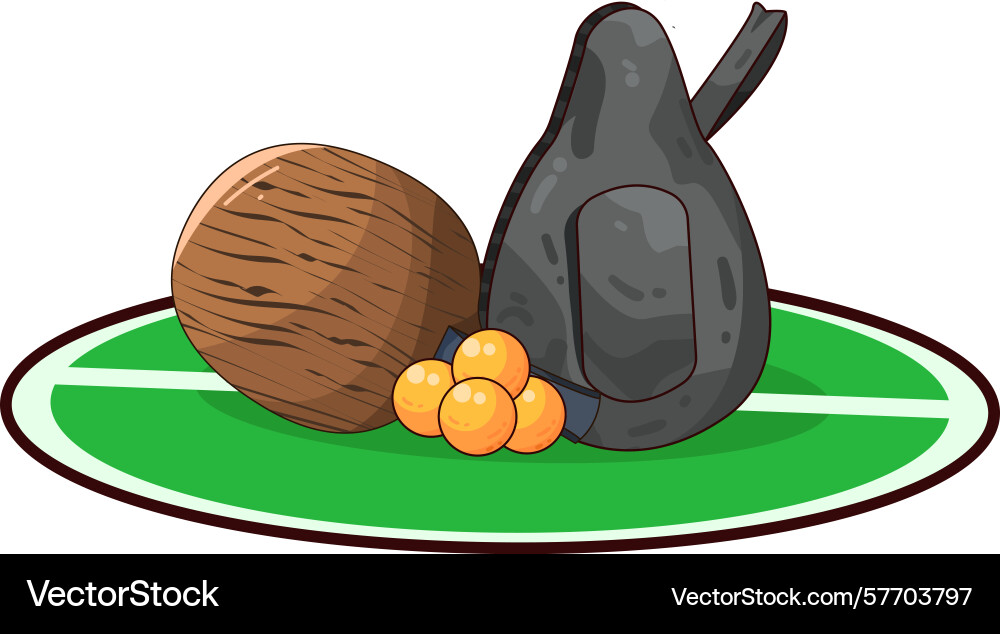 Table tennis paddle case or ping pong racket bag Vector Image