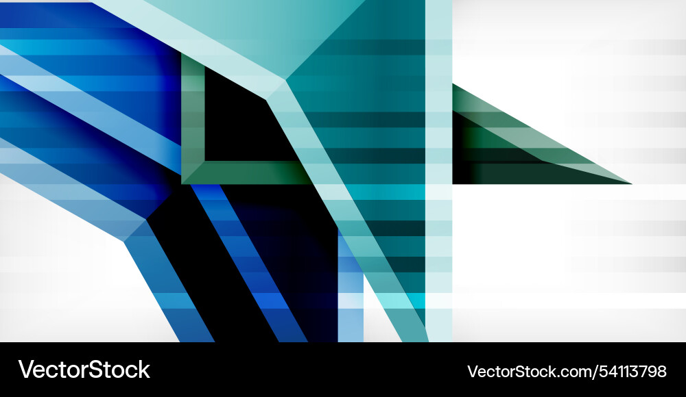 Abstract background color triangles and arrows Vector Image