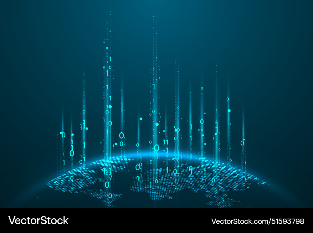 Abstract planet map Vector Image