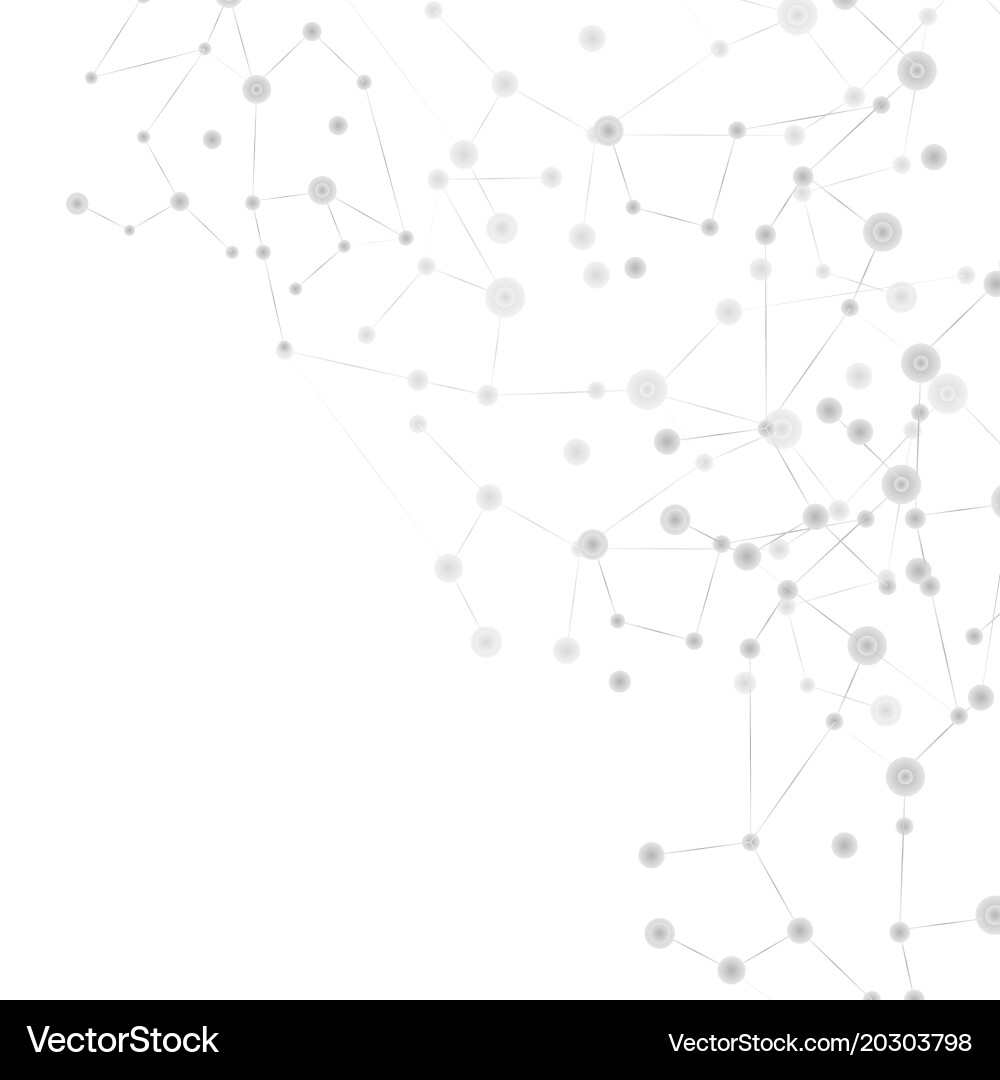 Connected Network Background vector image